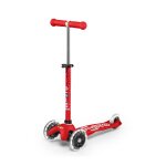 Trottinette mini micro deluxe led - rouge