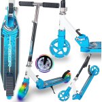 Trottinette pliable en aluminium rider rgx avec roues lumineuses flash led, hauteur réglable 88 - 83 ... Trottinette pliable en aluminium rider rgx avec roues lumineuses flash led, hauteur réglable 88 - 83 ...
