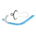 Tuba de natation en silicone, tube respiratoire à traînée réduite, avec attelle de tête réglable, pour ... Tuba de natation en silicone, tube respiratoire à traînée réduite, avec attelle de tête réglable, pour ...