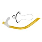 Tuba de natation, tube respiratoire de natation en silicone à traînée réduite avec attelle de tête réglable ... Tuba de natation, tube respiratoire de natation en silicone à traînée réduite avec attelle de tête réglable ...