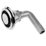 Tuyau 5 / 8  en acier inoxydable pour bateau, rservoir de carburant et de gaz, montage a 90 degrs, ...