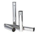 Tuyau de pole en acier inoxydable de 20 a 50 cm, 6 cm, pour camping en plein air, pole a bois, pole ...