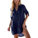 Tuyiu - robe de plage d'été pour femme - bikini cover up - tunique de plage - col en v - respirante - ... Tuyiu - robe de plage d'été pour femme - bikini cover up - tunique de plage - col en v - respirante - ...