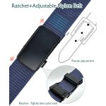 Tzf - ceinture a cliquet pour homme, ceinture tactique en nylon net avec boucle coulissante automatique ... Tzf - ceinture a cliquet pour homme, ceinture tactique en nylon net avec boucle coulissante automatique ...