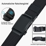 Tzf - ceinture pour homme avec boucle a cliquet automatique - tissu respirant ¿ pour le travail, le ... Tzf - ceinture pour homme avec boucle a cliquet automatique - tissu respirant ¿ pour le travail, le ...