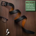Tzf - ceinture hommes, ceinture cuir ajustable pour cadeaux, costumes, habills, jeans et golf, largeur ...