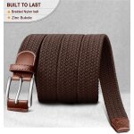Tzf - ceinture homme, tresse de golf ceinture tissus femme et homme ceinture elastique 35mm