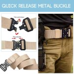 Tzf - ceinture militaire homme ceinture de travail en nylon 1, 5 pouces, ceinture tactique militaire ...