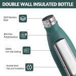 Tzf - gourde isotherme, 500ml, sans bpa, gourde inox enfant, 24h froid & 12h chaud, thermos isotherme, ...