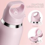 Tzf - gourde isotherme 650ml avec design dâ¿ouverture rapide - bouteille isotherme avec poignée, 100% ... Tzf - gourde isotherme 650ml avec design dâ¿ouverture rapide - bouteille isotherme avec poignée, 100% ...