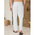 Tzf - pantalon coton lin homme ample pantalon lin homme dcontract lger pantalon homme lin et large ...