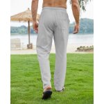 Tzf - pantalon coton lin homme décontractés de plage léger eté casual yoga pants avec cordon elastique ... Tzf - pantalon coton lin homme décontractés de plage léger eté casual yoga pants avec cordon elastique ...