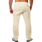 Tzf - pantalon coton lin homme dcontracts de plage lger et casual yoga pants avec cordon elastique ...