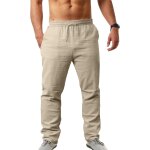 Tzf - pantalon coton lin homme dcontracts de plage lger et casual yoga pants avec cordon elastique ...