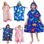 Tzf - serviette de bain enfants, poncho de bain extra large pour enfants serviette de plage et surf, ... Tzf - serviette de bain enfants, poncho de bain extra large pour enfants serviette de plage et surf, ...
