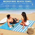 Tzf - serviette de plage microfibre, 180x90cm drap de plage, séchage rapide double face beach towel, ... Tzf - serviette de plage microfibre, 180x90cm drap de plage, séchage rapide double face beach towel, ...