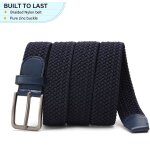 Tzf - unisex ceinture elastique homme, ceinture tresse extensible pour hommes et femmes, ceinture de ...