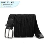 Tzf - unisex ceinture elastique homme, ceinture tresse extensible pour hommes et femmes, ceinture de ...