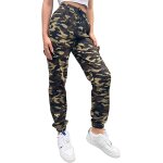 Ulteronixshop - ado femme camouflage pantalon survetement cheville cargo poche elastique taille haute ...