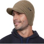 Ulteronixshop - bonnet d'hiver avec cache - oreilles, bonnet tricot� pour homme, doublure epaisse et ...