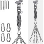 Ulteronixshop - cintre de sac de boxe avec cha�nes et ressort ¿ crochet pivotant a 360 ¿ acier inoxydable ...