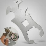 Ulteronixshop - cl� bouteille gaz, cl� bouteille gaz camping multifonction en acier inoxydable avec d�capsuleu ...