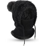 Ulteronixshop - hiver chaud cagoule tricot� masque de ski femme, thermique bonnet et ensembles de cache ...