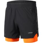 Ulteronixshop - men 2 in 1 running shorts quick drying breathable active training exercise jogging marathon ...