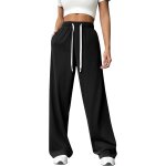 Ulteronixshop - pantalon de jogging damen sporthose lang baggy traininghose taille haute freizeithose ...