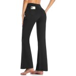 Ulteronixshop - pantalon et pantacourt de yoga bootcut avec 4 poches pour femmes pantalon bootleg de ...