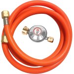 Ulteronixshop - r�gulateur de gaz - 50 mbar - tuyau de gaz avec r�ducteur de pression - tuyau de gaz ...