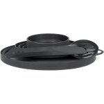 Ulteronixshop - silicon ellipse ensemble de vaisselle pliable et portable 4 pi�ces : couteau / fourchette ...