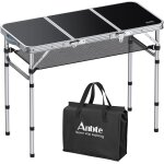 Ulteronixshop - table de camping, pliante table pique - nique portable avec rangement net en 3 hauteur ...