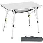 Ulteronixshop - table de camping pliante portable en aluminium 90 × 53 cm, l�g�re avec pieds r�glables ...