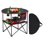 Ulteronixshop - table pliante ronde de 72 cm, table de camping pique - nique portable l�g�re et compacte, ...