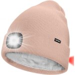 Unisexe 8 led bonnet lampe frontale, usb rechargeable rouge feu arrire clignotant chapeau de course ...