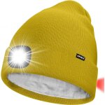 Unisexe 8 led bonnet lampe frontale, usb rechargeable rouge feu arrire clignotant chapeau de course ...