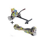 Urbanglide pack hoverboard 65s + kart pilot roues 6, 5' 550w 4ah longueur ajustable