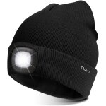Usb rechargeable 8 led bonnet chapeau, lumineux casquette eclairage et clignotant alarme led mains libre ...