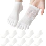 Utigh - lot de 5 paires de chaussettes a orteils pour homme et femme 37 - 45, chaussettes a cinq doigts ...