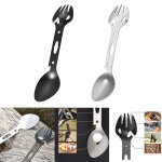 Vaisselle en plein air vaisselle ustensiles ustensiles multi - usages fourchette camping cuillre bouteille ...