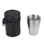 Vaisselle de camping en plein air, tasses de voyage, tasse a bière, vin, verre a whisky, sac en cuir ... Vaisselle de camping en plein air, tasses de voyage, tasse a bière, vin, verre a whisky, sac en cuir ...