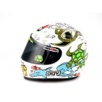 Valentino rossi casque r�plique miniature 1:5 mini casque �vr46 motogp gp valencia 2005, unisexe