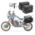 Valise lat�rales pvc moto valise universelle etanche bagtecs bpw paire + kit supports