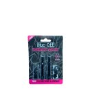 Valves pour pneu sans chambre a air - paire de 2 - alu - 60mm - noir - muc - off
