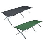 Vcm lit de camp lit de camping en aluminium chaise longue de jardin chaise longue pliable longueur 190cm ...