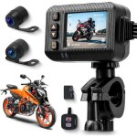 Vechtel cam�ra moto avant / arri�re 1080p, ecran hd 2 , etanche, enregistrement boucle, capteur g, t�l�command ...