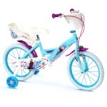 Velo 16 pouces la reine des neiges 5 / 7 ans stabilisateur violet
