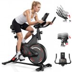 V�lo d'appartement, v�lo d'entra�nement a r�sistance magn�tique ultra - silencieux avec appareil d'entra�nemen ...