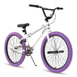 V�lo bmx 24 pouces enfant joystar ¿ freestyle filles 8 - 12 ans, d�butant, cadre acier, pegs, pneus ...